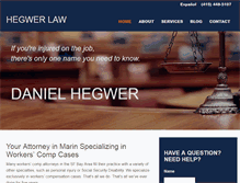 Tablet Screenshot of danielhegwer.com